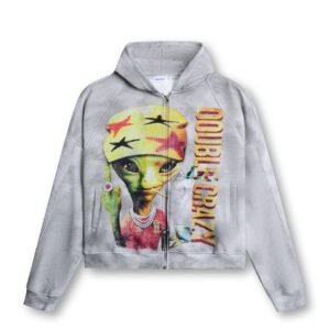 Sudadera Full-Zip "Alien OG" – Falla Retro-Futuristic Hoodie